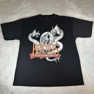 Vintage 90s Hercules The Legendary Journeys T-Shirt Men XL Hydra Graphic TV Show